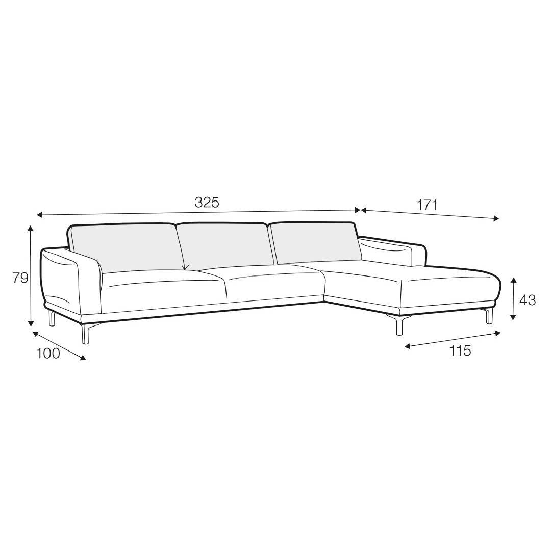 Edvin Set 2 Corner Chaise Sofa - Pieces For Places