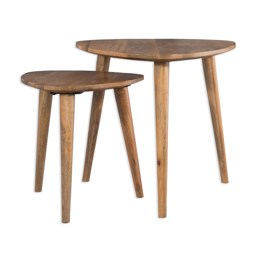 Sharif Mango Wood Nesting Tables - Pieces For Places