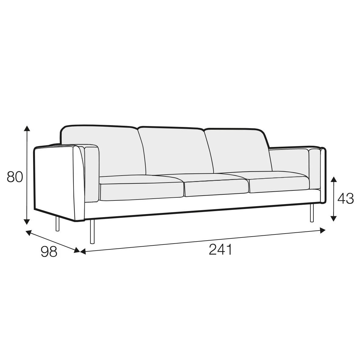 Sigge 3.5 Seater Sofa