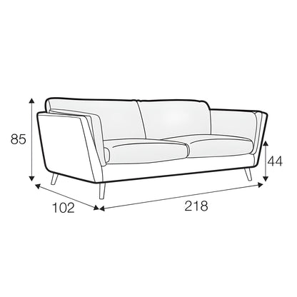 Nova - 3 Seater Sofa - Pieces For Places