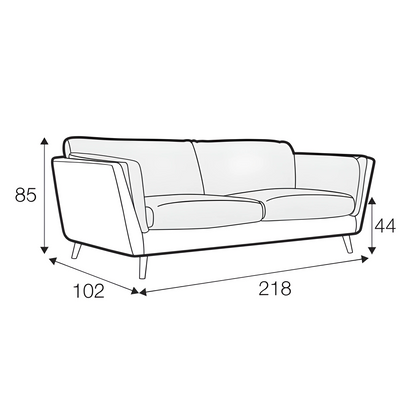 Nova - 3 Seater Sofa - Pieces For Places