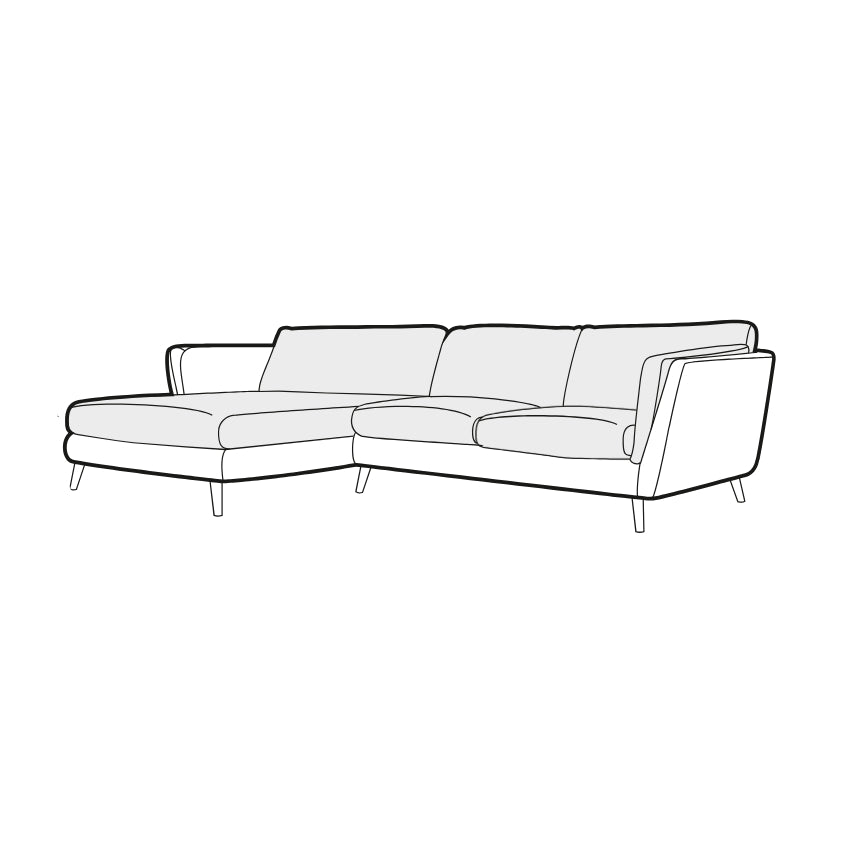 Nova - 3 Seater Chaise - Set 1 - Pieces For Places