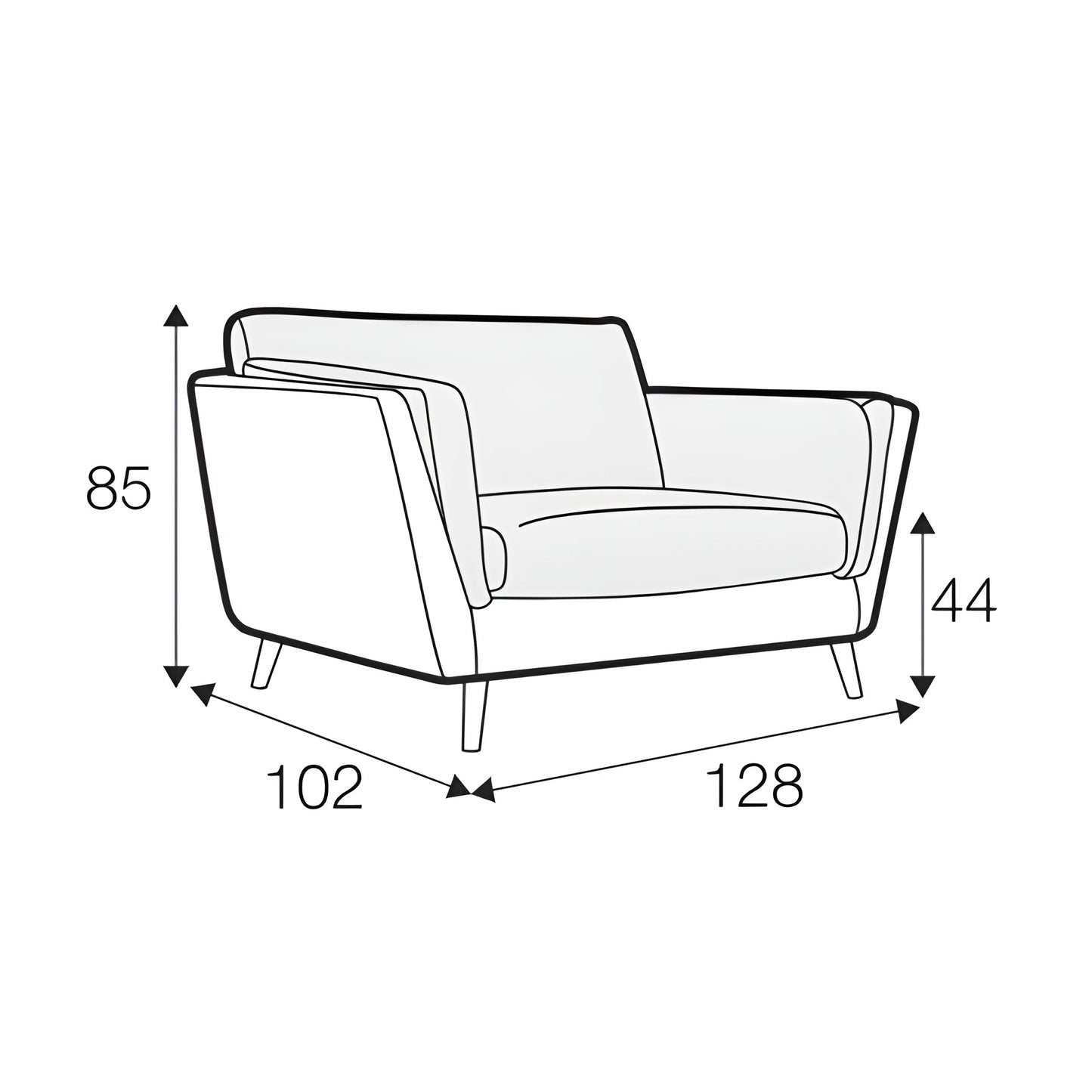 Nova - Wide Armchair - Pieces For Places