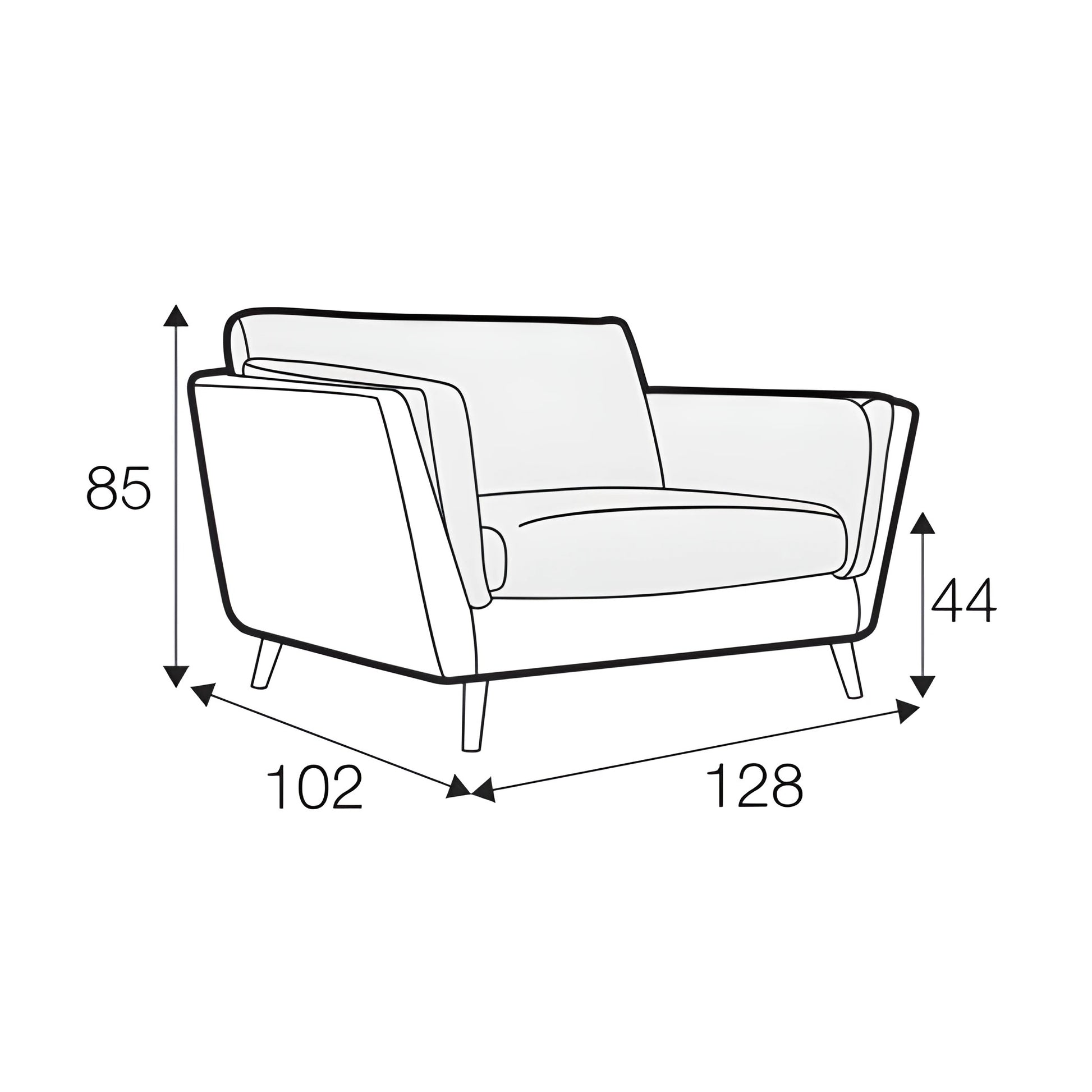 Nova - Wide Armchair - Pieces For Places