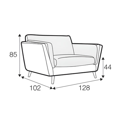 Nova - Wide Armchair - Pieces For Places