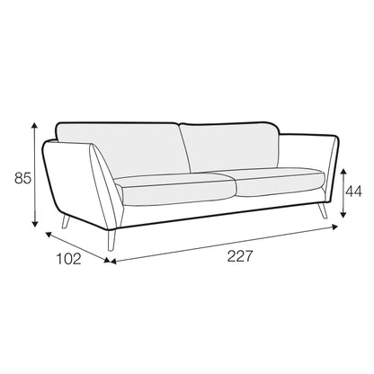 Stella - 3 Seater Sofa - Pieces For Places