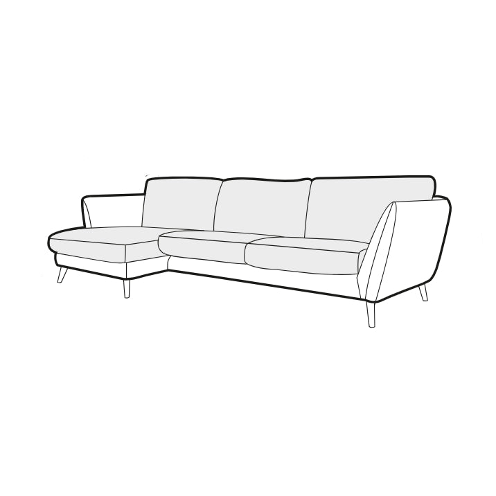 Stella - 3 Seater Set 1 Chaise - Pieces For Places