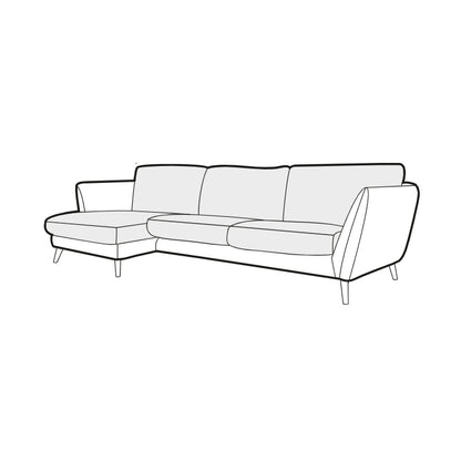 Stella - 3 Seater Set 1 Chaise - Pieces For Places