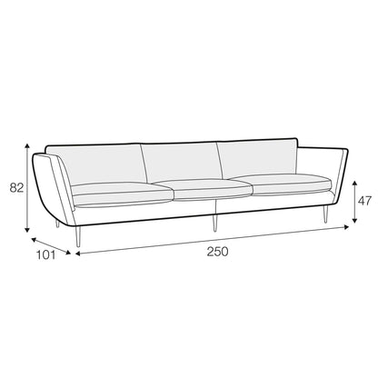 Teddy 4 Seater Sofa - 3 Cushions