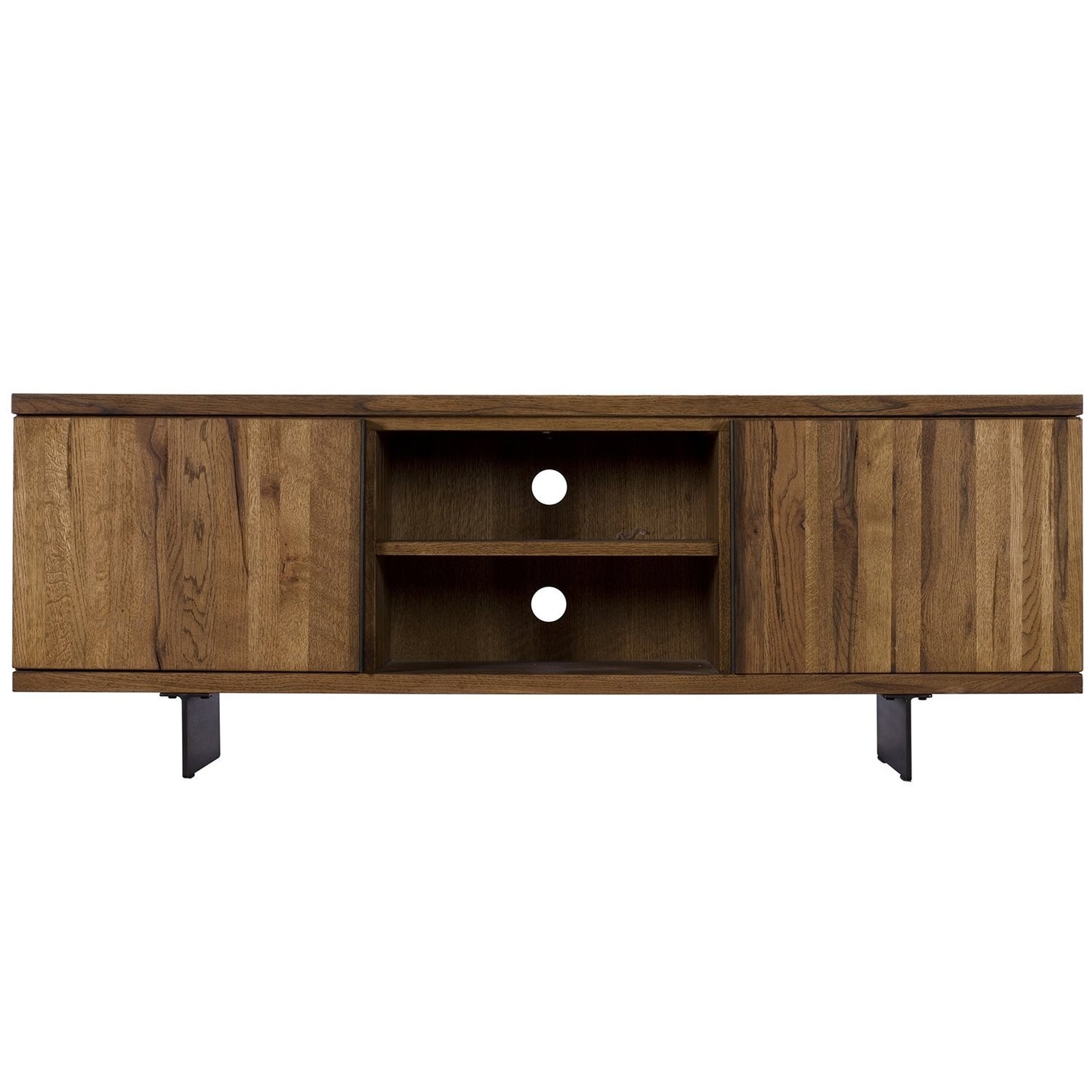 Soho 2 Door Solid Oak TV Unit