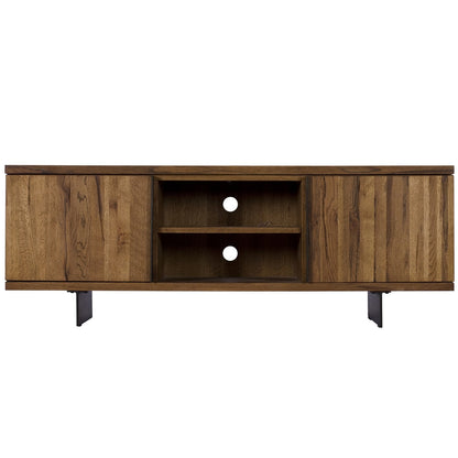 Soho 2 Door Solid Oak TV Unit
