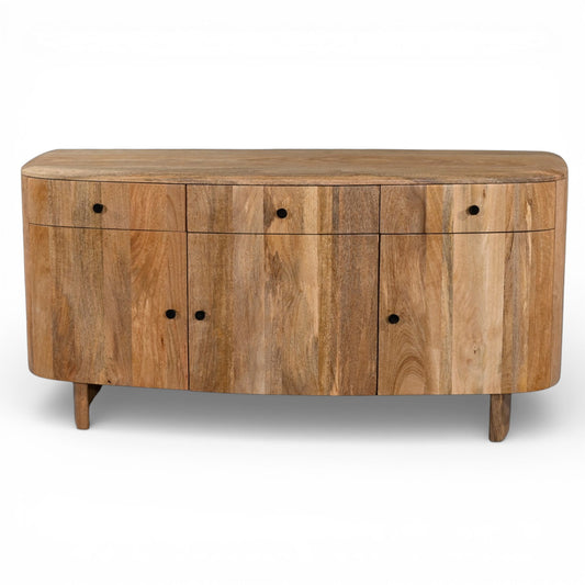 Soren Curved 3 Door Sideboard
