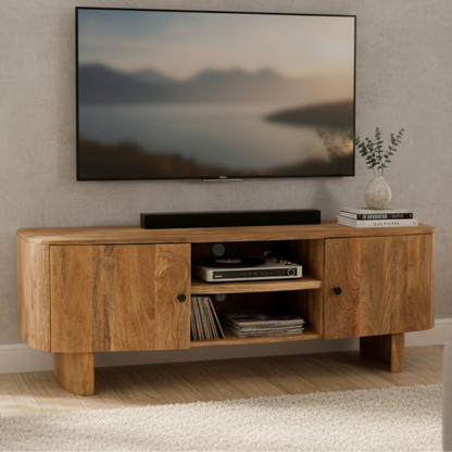 Soren Curved Large TV Unit