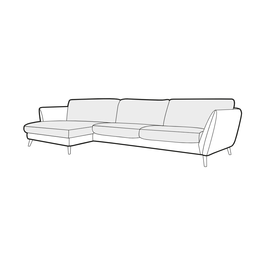 Stella - 4 Seater Set 2 Chaise - Pieces For Places