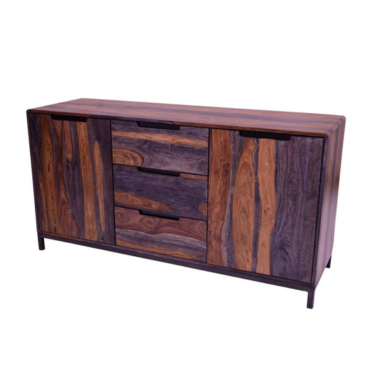 Stopa Sheesham Wood 2 Door, 3 Drawer Sideboard - Pieces For Places