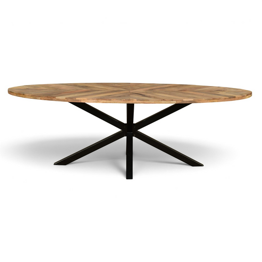 Sunray Oval Dining Table - Pieces For Places