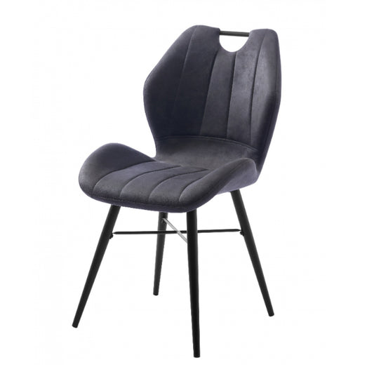 Verona Grey Pu Leather Dining Chair - Pieces For Places