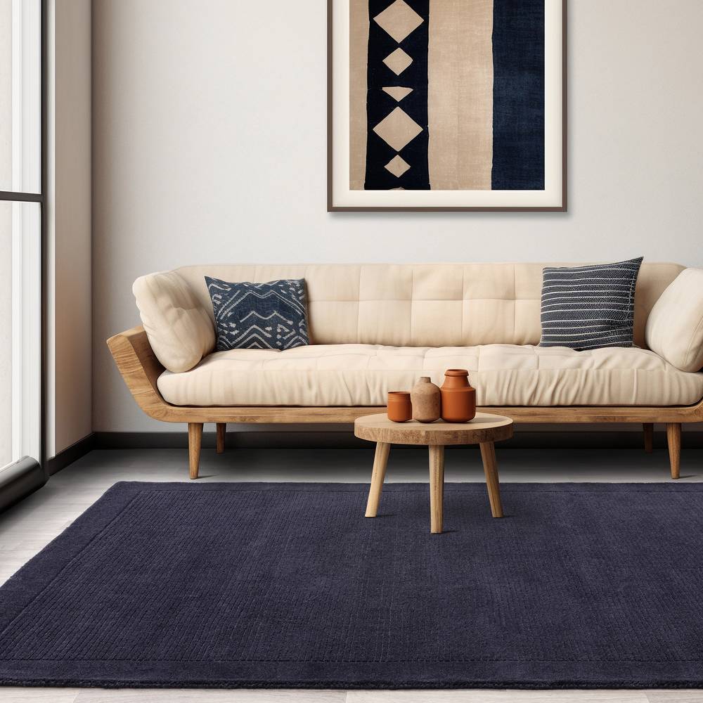 Navy York Rug - 200cm x 290cm