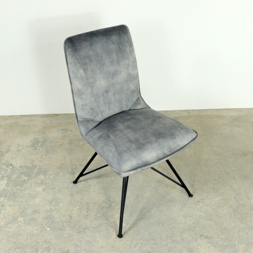 Laura Grey Swivel Dining Chair
