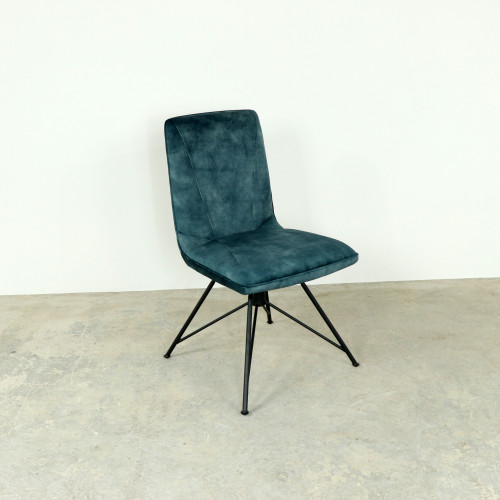 Laura Teal Swivel Dining Chair