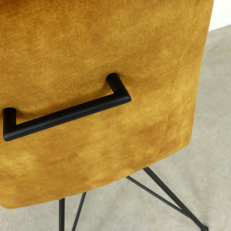 Laura Gold Swivel Dining Chair