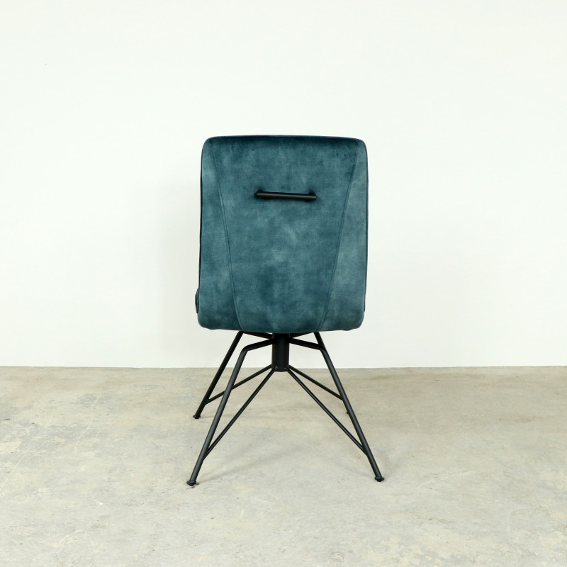 Laura Teal Swivel Dining Chair