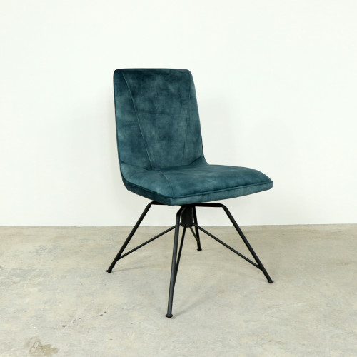 Laura Teal Swivel Dining Chair