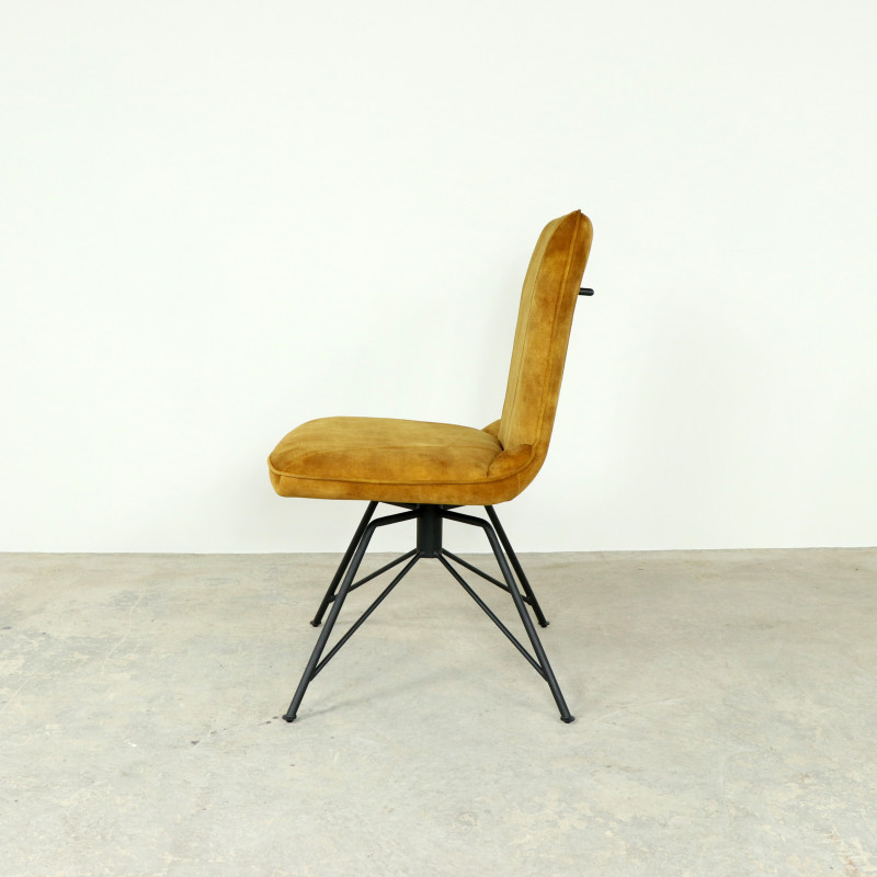 Laura Gold Swivel Dining Chair