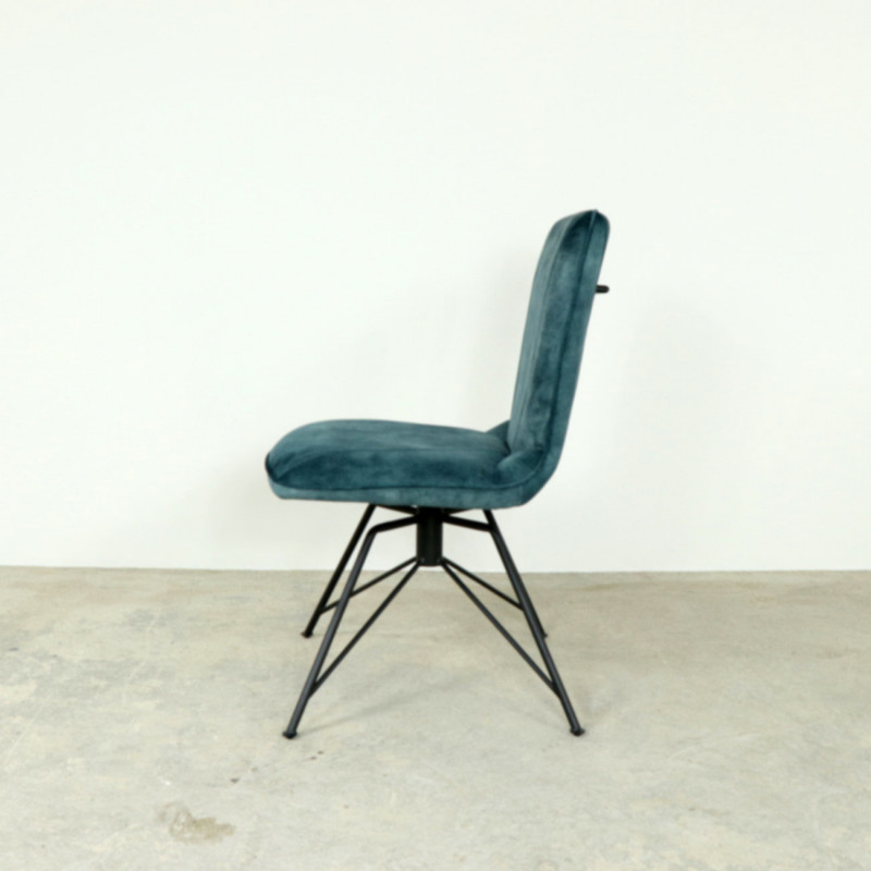 Laura Teal Swivel Dining Chair Laura Teal Swivel Dining Chair
