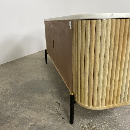 Marble and Mango wood TV Unit Marble and Mango wood TV Unit