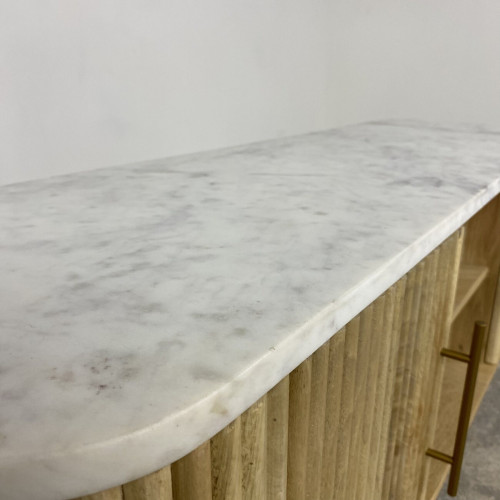 Marble and Mango wood TV Unit Marble and Mango wood TV Unit