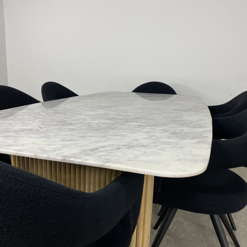 Marble & Mango Rectangular Dining Table Marble & Mango Rectangular Dining Table