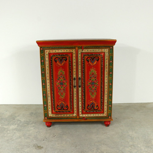 Hand Painted Colourful Cabinet