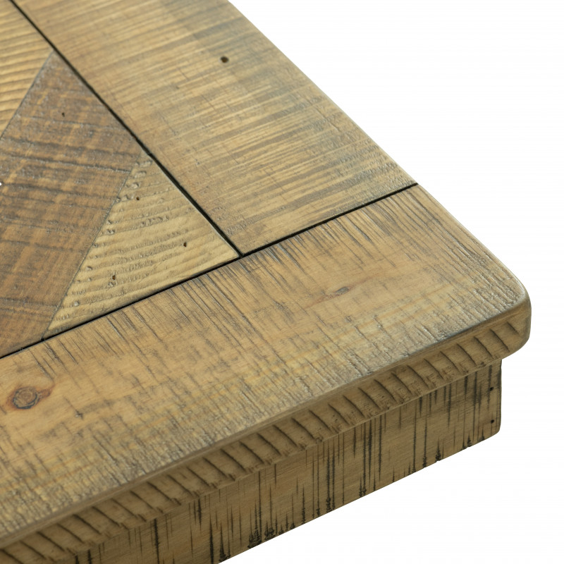 Parquet Top Dining Table 