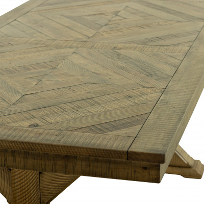 Parquet Top Dining Table 