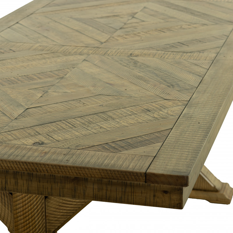 Parquet Top Dining Table 