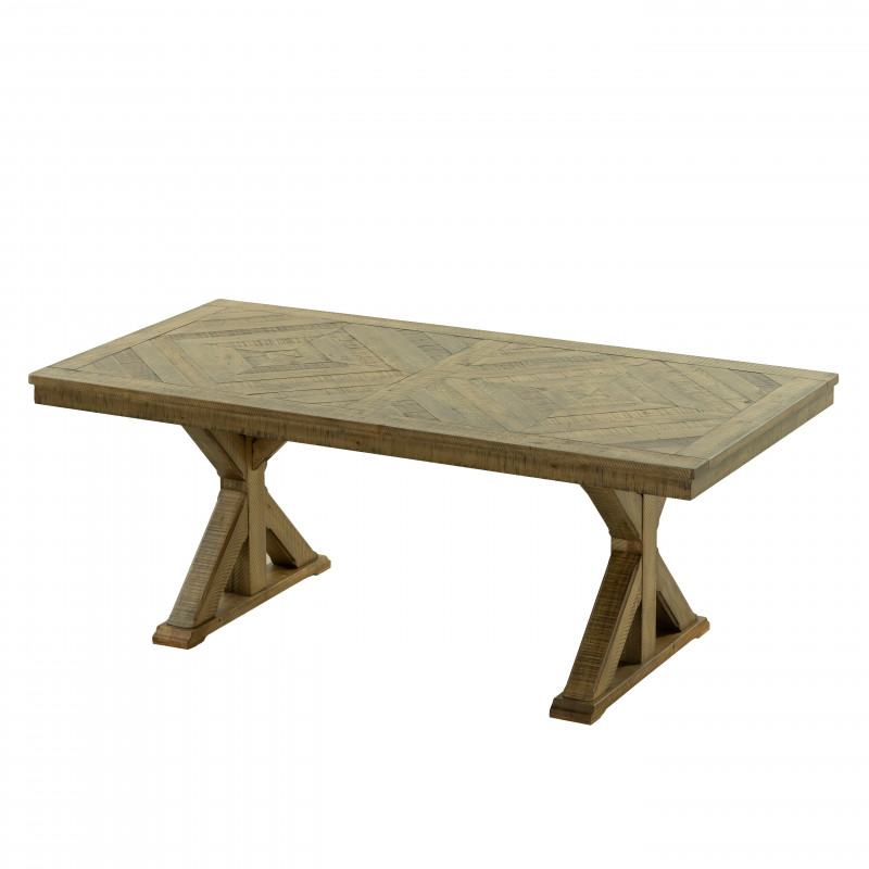 Parquet Top Dining Table 