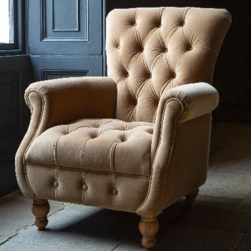 Abbey Armchair Mustard Velvet Abbey Armchair Mustard Velvet