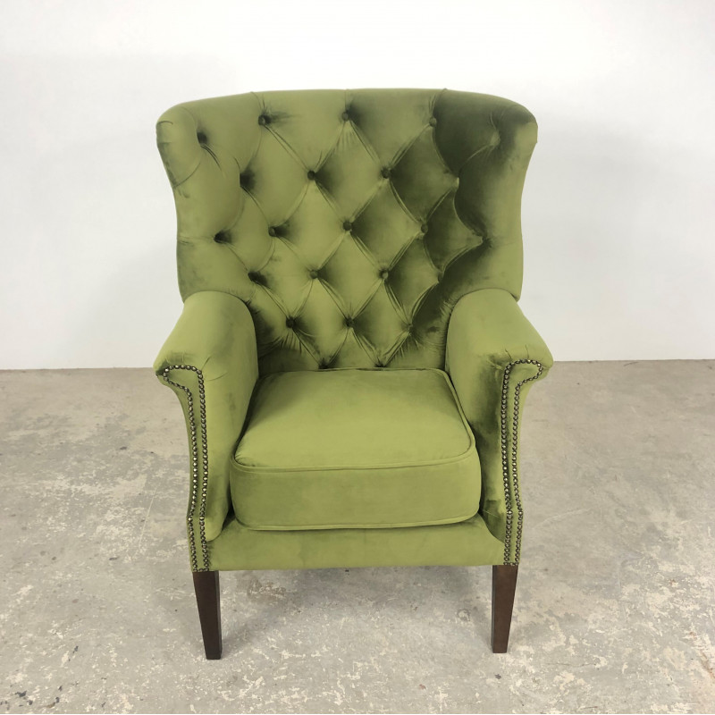 Croydon Wing Chair All Velvet