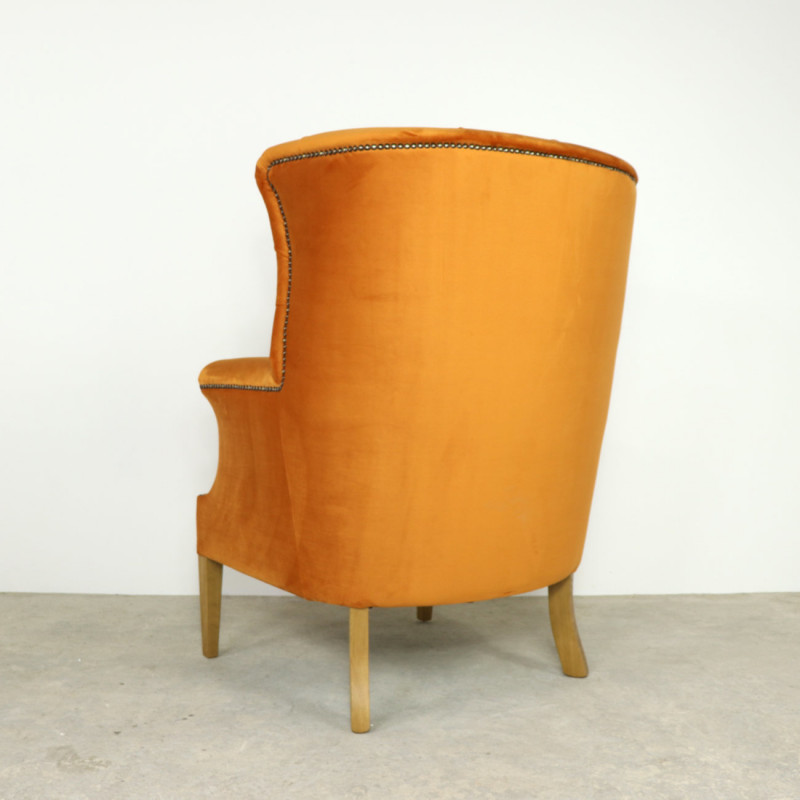 Croydon Wing Chair All Velvet