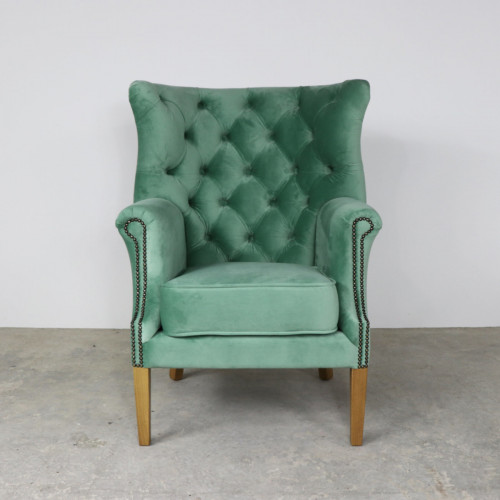 Croydon Wing Chair All Velvet