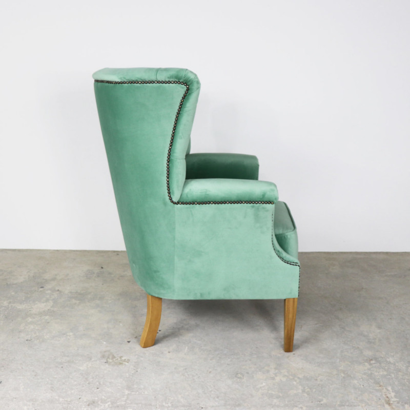 Croydon Wing Chair All Velvet