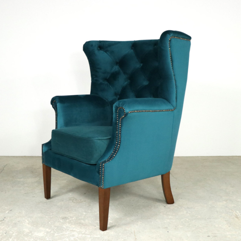 Croydon Wing Chair All Velvet