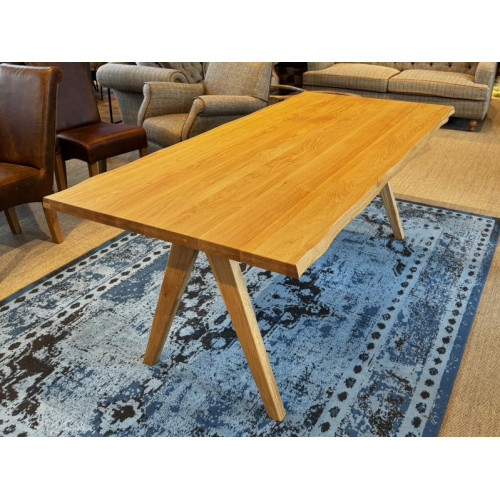 Enzo Dining Table A Shape Wooden Leg Enzo Dining Table A Shape Wooden Leg