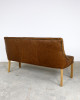 Stanley 3 Seater Bench in Brown Leather Stanley 3 Seater Bench in Brown Leather