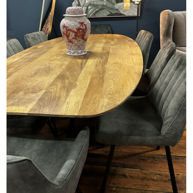 Mango Wood Oval Dining Table Mango Wood Oval Dining Table