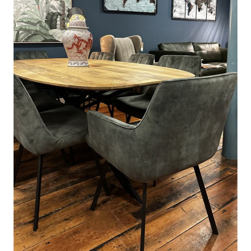 Mango Wood Oval Dining Table Mango Wood Oval Dining Table