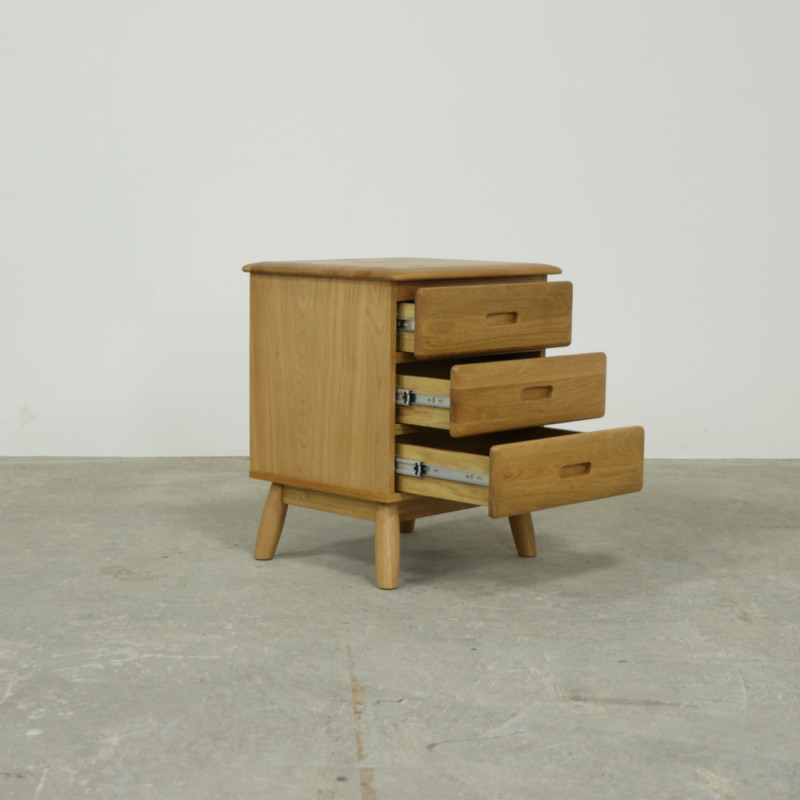 Malmback 3 Drawer Bedside