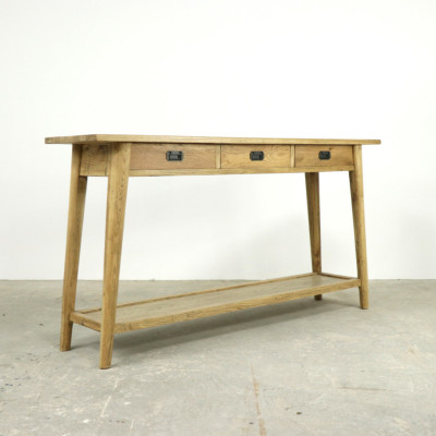 3 Draw Hall Table with Shelf