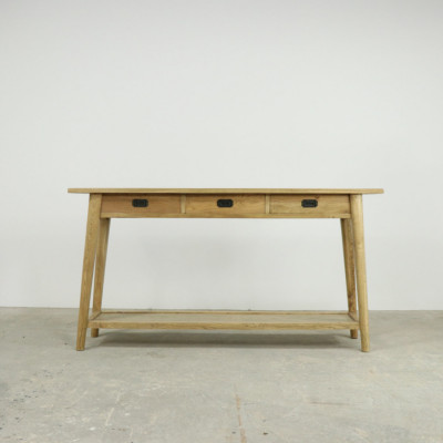 3 Draw Hall Table with Shelf